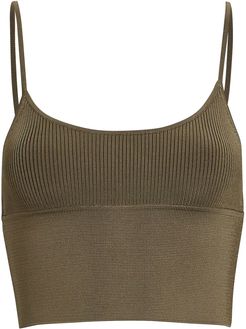 Density Scoop Neck Cami Top, Olive P