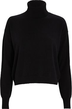 Bailey Cashmere Turtleneck Sweater, Black L