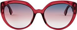 DDiorF Cat Eye Sunglasses, Red 1SIZE