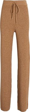 Quentin Knit Wide-Leg Pants, Brown M