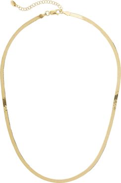 Herringbone 18k Vermeil Necklace, Gold 1SIZE