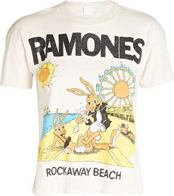 Ramones Rockaway Cropped T-Shirt, Ivory P