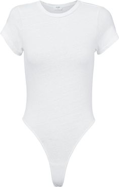 Crewneck T-Shirt Bodysuit, White P