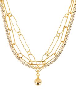 Eventine Layered Chain-Link Necklace, Gold 1SIZE