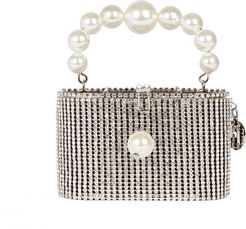 Super Holli Crystal Embellished Bag, Silver 1SIZE