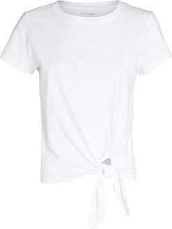 Holly Tie-Hem T-Shirt, White P