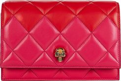 Small Two-Tone Quilted Crossbody Bag, Pink-Drk 1SIZE