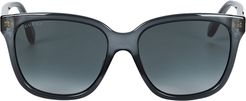 Oversized Square Sunglasses, Grey 1SIZE