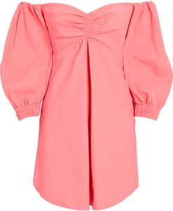 Mila Off-the-Shoulder Mini Dress, Pink ZERO