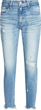 Glendele Distressed Skinny Jeans, Denim-Lt 23