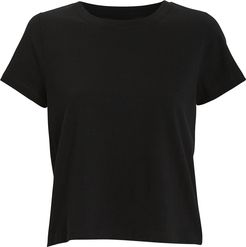 Classic Cropped Jersey T-Shirt, Black P