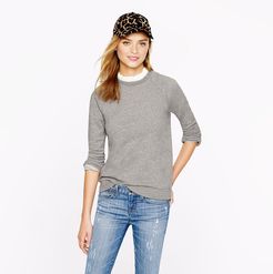 Ruffle-collar sweatshirt in grey