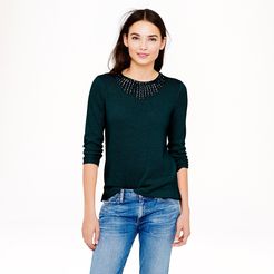 Jeweled-starburst sweater