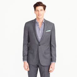 Ludlow Slim-fit suit jacket with double vent in Italian worsted wool