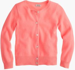 Girls' cashmere cardigan sweater