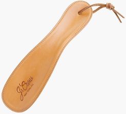 Cognac leather shoehorn