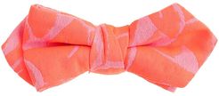 Boys' cotton bow tie in neon jacquard