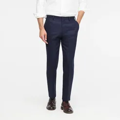 Ludlow Classic-fit suit pant in Italian heathered wool flannel