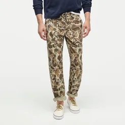 Wallace &#38; Barnes painter camp pant in duck canvas camo print