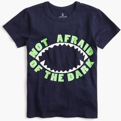 Kids' glow-in-the-dark "not afraid of the dark" T-shirt