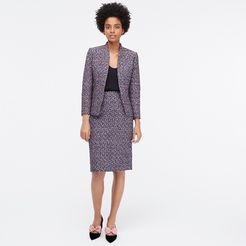 No.2 pencil skirt in pink confetti tweed