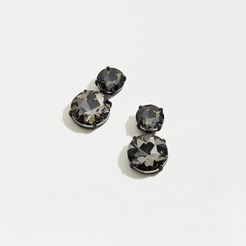 Two gem drop earrings