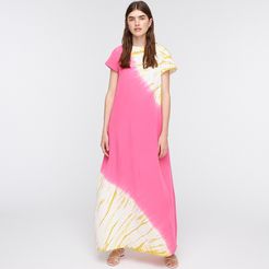 Limited-edition tie-dyed silk maxi dress