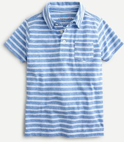 Boys' striped polo in softest jersey