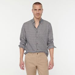 Slim brushed twill shirt in multiplaid