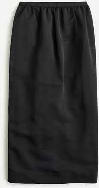 Long pencil skirt in faille