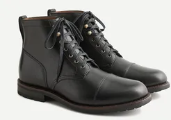 Kenton leather cap-toe boots