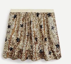 Girls' sequin star skirt