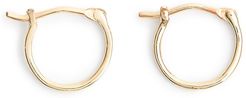 14k gold small hoop earrings