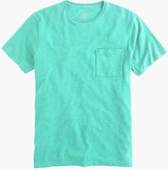Slub cotton garment-dyed T-shirt