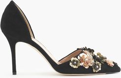 Collection Elsie floral sequin d'Orsay pumps