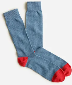 Solid cotton socks