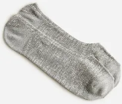 Marled no-show socks