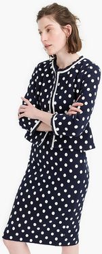 Jacket in polka-dot textured tweed