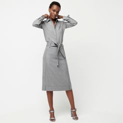 Double-serge wool skirt