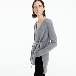 Ribbed V-neck tunic in everyday cashmere