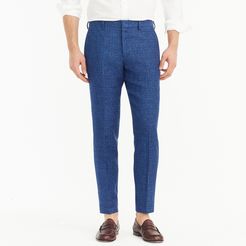 Ludlow Slim-fit suit pant in blue Italian linen