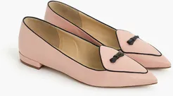 Two-tone pointed-toe loafers