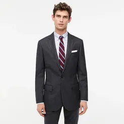 Ludlow Slim-fit suit jacket with double vent in American wool