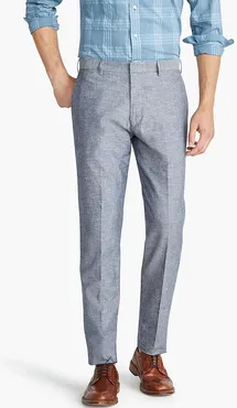 Ludlow Classic-fit unstructured suit pant in cotton-linen