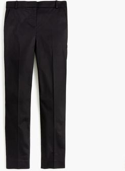 Petite full-length stretch sateen pant