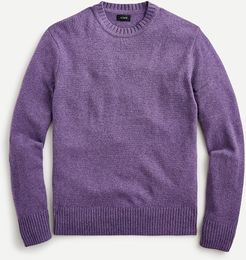 Rugged merino wool heather crewneck sweater