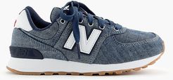 Kids' crewcuts X New Balance&#174; 574 sneakers in chambray