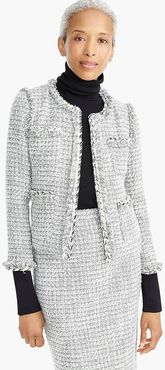 Lady jacket in metallic tweed