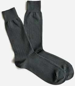 Ribbed dress socks