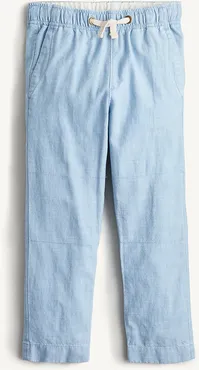 Boys' chambray pull-on pant with reinforced knees